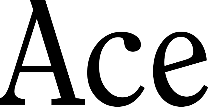 Ace font preview