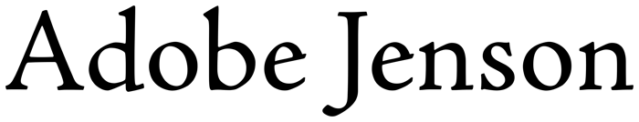 Adobe Jenson font preview