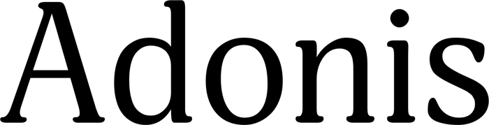 Adonis font preview