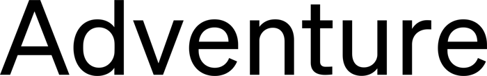 Adventure font preview
