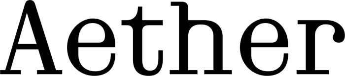 Aether font preview