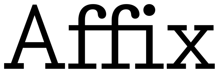 Affix font preview
