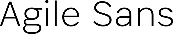 Agile Sans font preview