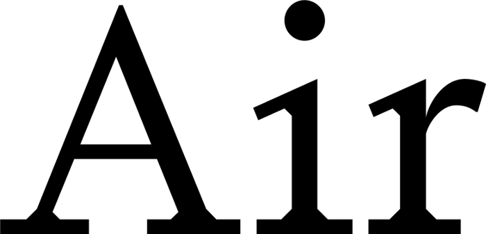 Air font preview