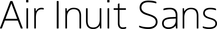 Air Inuit Sans font preview
