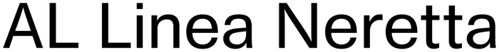 AL Linea Neretta font preview