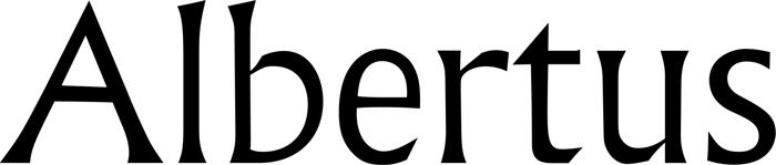 Albertus font preview