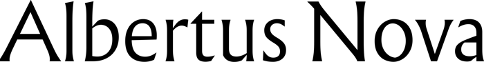 Albertus Nova font preview