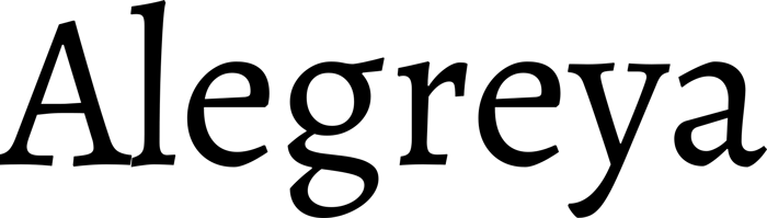 Alegreya font preview