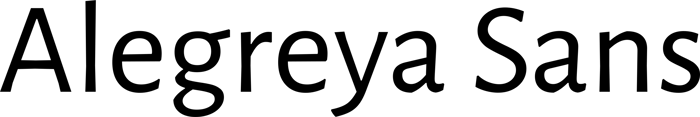 Alegreya Sans font preview