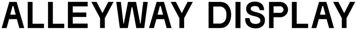 Alleyway Display font preview