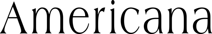 Americana font preview