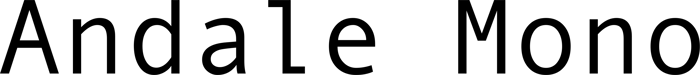Andale Mono font preview