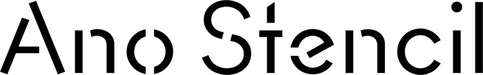 Ano Stencil font preview