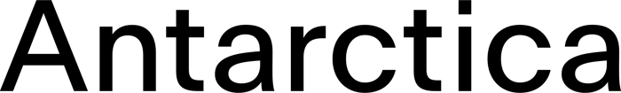 Antarctica font preview