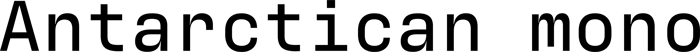 Antarctican mono font preview