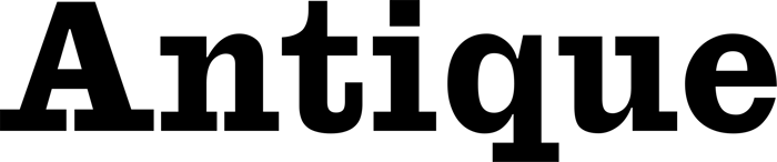 Antique font preview