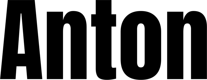 Anton font preview
