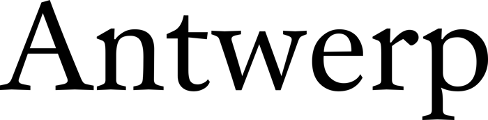 Antwerp font preview