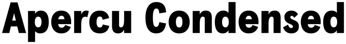 Apercu Condensed font preview