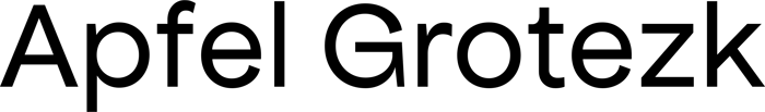 Apfel Grotezk font preview