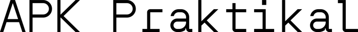 APK Praktikal font preview