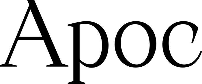 Apoc font preview