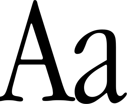 Apple Garamond font preview