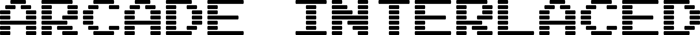 Arcade Interlaced font preview