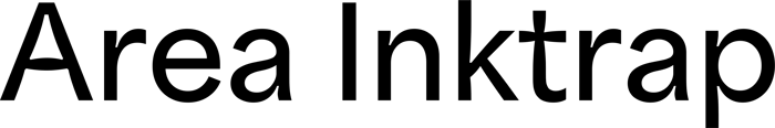 Area Inktrap font preview