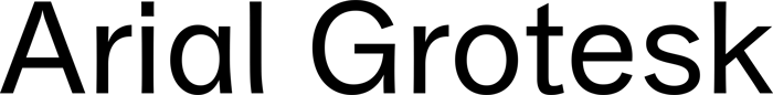 Arial Grotesk font preview