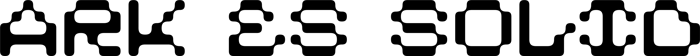 ARK ES Solid font preview