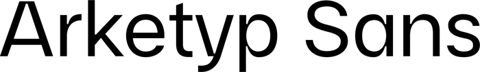 Arketyp Sans font preview