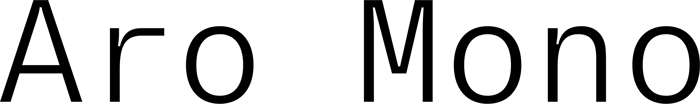 Aro Mono font preview