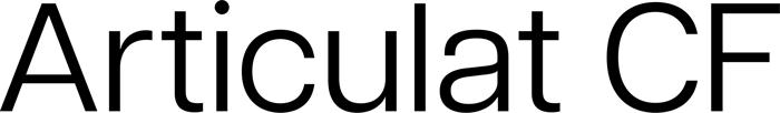 Articulat CF font preview