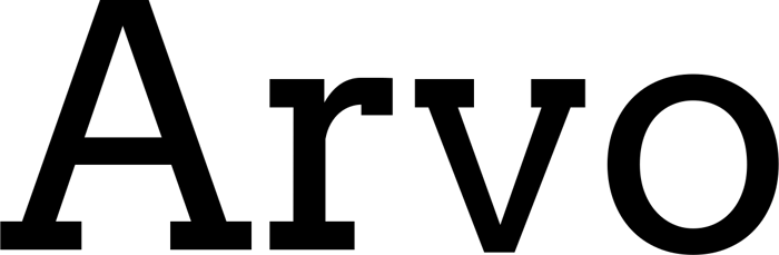 Arvo font preview