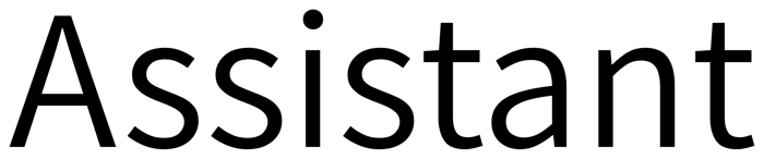 Assistant font preview