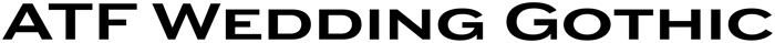 ATF Wedding Gothic font preview