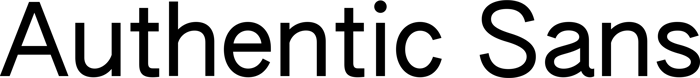 Authentic Sans font preview