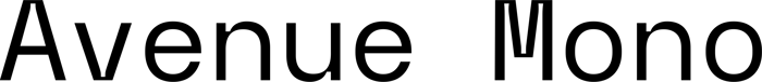 Avenue Mono font preview