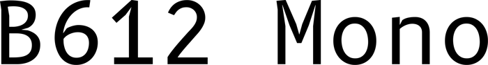 B612 Mono font preview