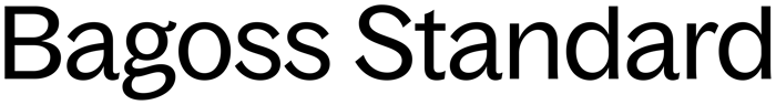 Bagoss Standard font preview