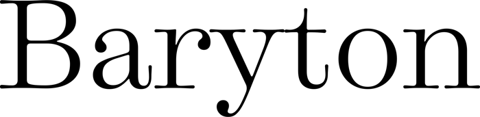 Baryton font preview