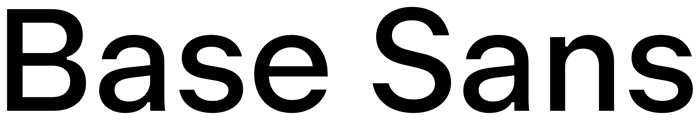 Base Sans font preview