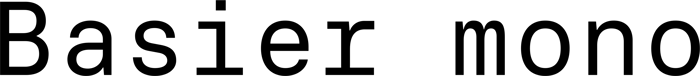 Basier mono font preview