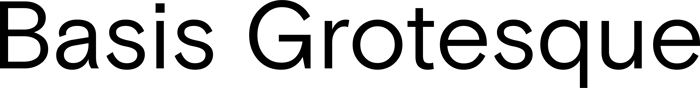 Basis Grotesque font preview