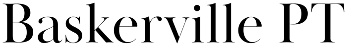Baskerville PT font preview