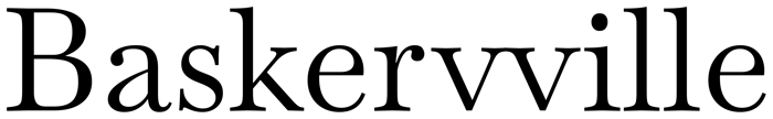 Baskervville font preview