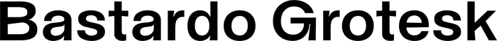 Bastardo Grotesk font preview