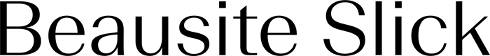 Beausite Slick font preview